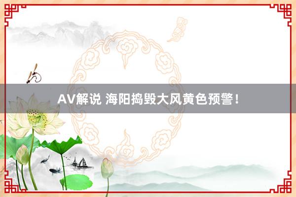 AV解说 海阳捣毁大风黄色预警！