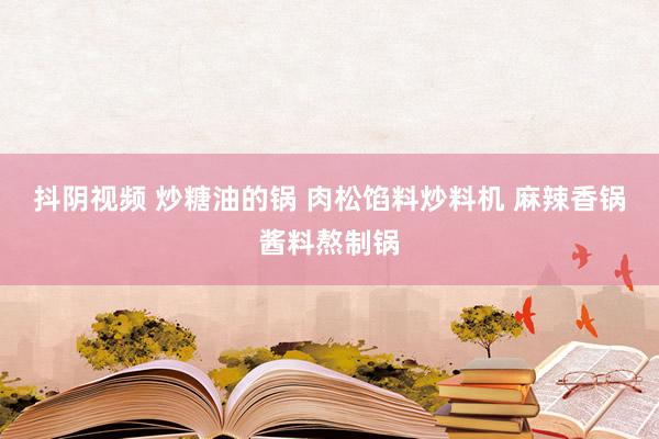 抖阴视频 炒糖油的锅 肉松馅料炒料机 麻辣香锅酱料熬制锅