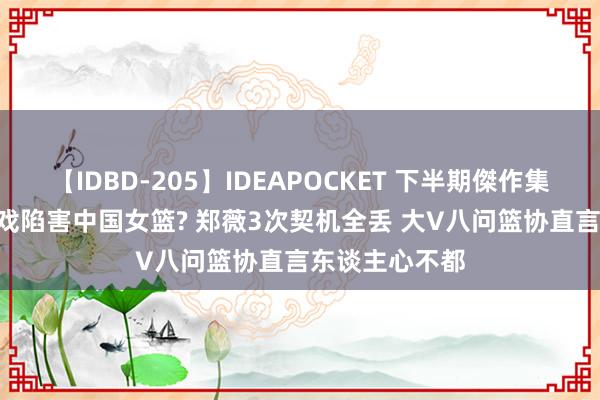 【IDBD-205】IDEAPOCKET 下半期傑作集2009 日本演戏陷害中国女篮? 郑薇3次契机全丢 大V八问篮协直言东谈主心不都