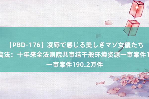 【PBD-176】凌辱で感じる美しきマゾ女優たち8時間 最高法：十年来全法则院共审结千般环境资源一审案件190.2万件