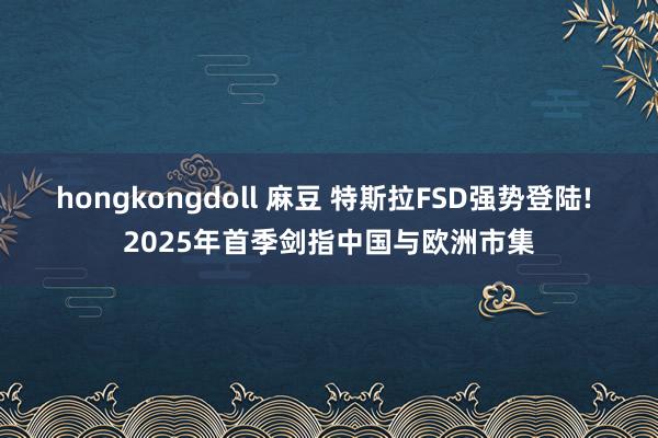 hongkongdoll 麻豆 特斯拉FSD强势登陆! 2025年首季剑指中国与欧洲市集